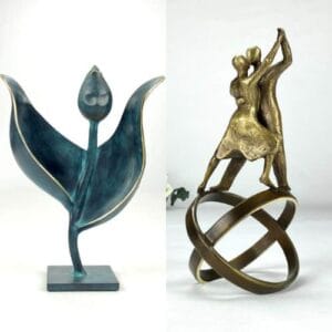 Unike bronsefigurer støpt i kun 99 eksemplarer